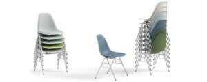 Eames Plastic Side Chair RE DSS-N Charles & Ray Eames
